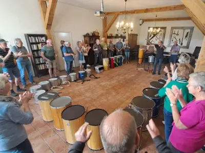 Caravan- en Camperclub de Boemerang percussie workshop