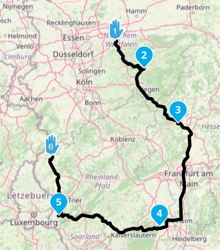 Route Duitsland 2026